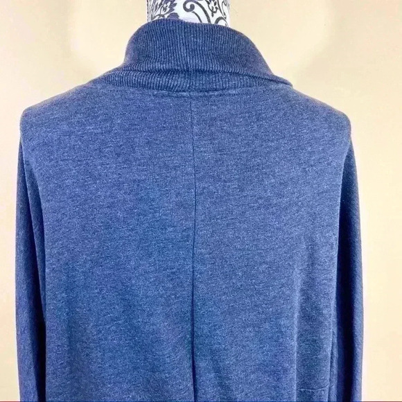 Davina Charcoal Open Front Cardigan Shrug Sweater - Picture 8 of 11